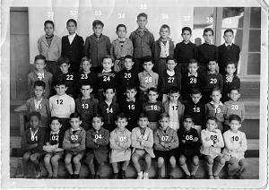 ECOLE GAMBETTA GARCONS 1949 CE1 MME POGGIOLI